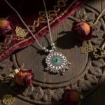 Antique Silver-Tone Oxidized Circular Enamel Pendant Necklace (1 Pc) - Image 7