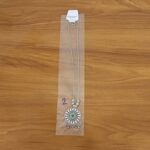 Antique Silver-Tone Oxidized Circular Enamel Pendant Necklace (1 Pc) - Image 8