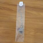 Oxidized Silver Finish Floral Motif Statement Pendant Necklace (1 Pc) - Image 8