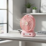 Portable USB Rechargeable Desk Fan (1 Pc) - Image 4