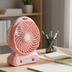 Portable USB Rechargeable Desk Fan (1 Pc) - Image 3