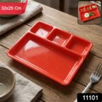32 × 25 Cm Multipurpose Compartment Serving Tray (1 Pc) - Image 2