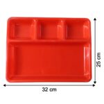 32 × 25 Cm Multipurpose Compartment Serving Tray (1 Pc) - Image 6