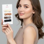 Elegant Bow Design Hair Clips Set (4 Pc) - Image 7