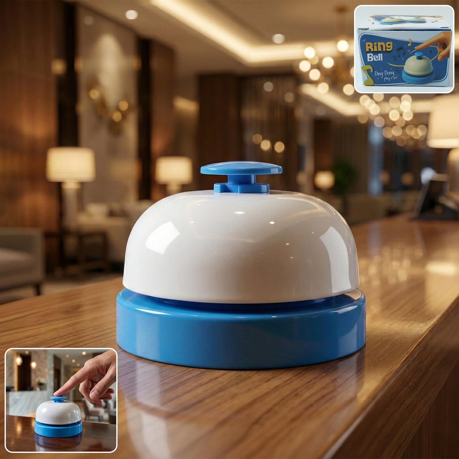 Desk Ring Bell for Reception and Service