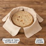 Pure Cotton Roti Mate Cloth, Round roti Cover (51 × 51 Cm, 1 Pc) - Image 4