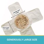 Pure Cotton Roti Mate Cloth, Round roti Cover (51 × 51 Cm, 1 Pc) - Image 7