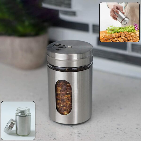 2 in 1 Stainless Steel Spice Jar