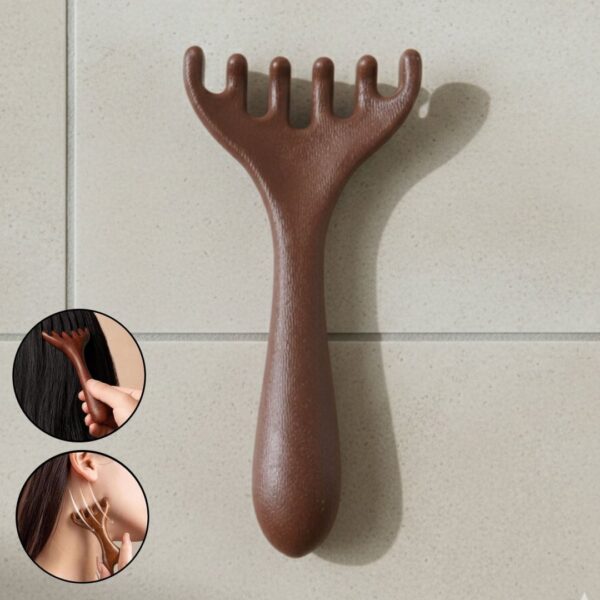Manual Wooden Style Head and Neck Scalp Massager