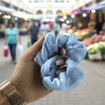 Elegant Soft Fabric Hair Scrunchie (1 Pc) - Image 6