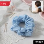 Elegant Soft Fabric Hair Scrunchie (1 Pc) - Image 2