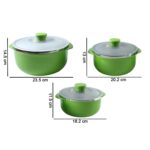 Signature Multipurpose Kitchen Serving Bowl (1000ML,1400ML,2200ML,3 Pc Set) - Image 6
