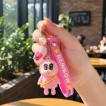 Cute Cartoon Character Rainbow Strap Keychain (1 Pc) - Image 5