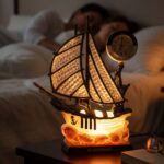 Decorative Ship Shape Clock Lamp (1 Pc) - Image 4