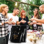 black thank you printed carry bags mix size (4 Pc Set) - Image 3