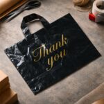 black thank you printed carry bags mix size (4 Pc Set) - Image 6