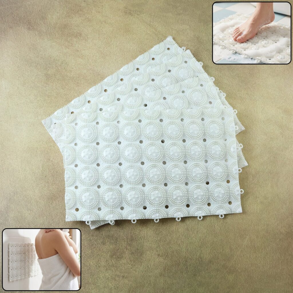 Anti-Slip Bathroom Massage Mat with Suction Cups