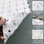 Anti-Slip Bathroom Massage Mat with Suction Cups (33 × 21 cm / 4 Pc) - Image 7