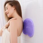 Purple Silicone Bath Massage Cushion – Suction Cup Exfoliating Foot Scrubber & Mat - Image 3