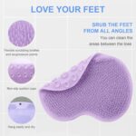 Purple Silicone Bath Massage Cushion – Suction Cup Exfoliating Foot Scrubber & Mat - Image 7