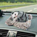 Soft Plush Cute Open-Eye Cat Car Dashboard Showpiece Toy (1 Pc)