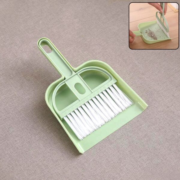 2-in-1 Handheld Cleaning Dustpan with Integrated Brush