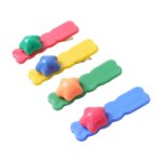 Colorful Star Design Decorative Hair Clip Set (4 Pc) - Image 5