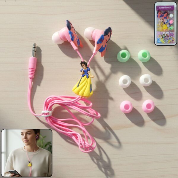 Cute Cartoon Wired In-Ear Earphones