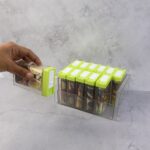 Classic Transparent Spice Rack with Stand – 12 Piece - Image 6