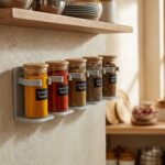 Wall-Mounted Adjustable Spice Rack Organizer (1 Pc) - Image 3