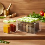Classic Transparent Spice Rack with Stand – 12 Piece - Image 7
