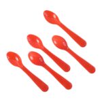 Food Plastic Spoon Set Table Spoon Tea Spoon Coffee Spoon  Heat Resistant 5 Pc - Image 5