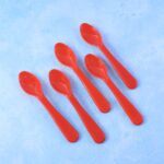 Food Plastic Spoon Set Table Spoon Tea Spoon Coffee Spoon  Heat Resistant 5 Pc - Image 7