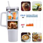 890 ML Insulated Stainless-Steel Travel Tumbler White Color (1 Pc ) - Image 8