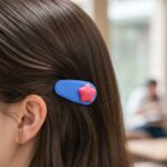 Colorful Star Design Decorative Hair Clip Set (4 Pc) - Image 7