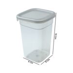 Plastic Multipurpose Kitchen Storage / fridge Container (1200 ML, 6 Pc) - Image 6