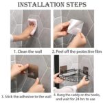 Wall-Mounted Corner Bathroom Storage Rack (1 Pc) - Image 9