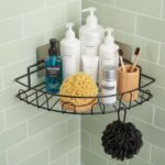 Wall-Mounted Corner Bathroom Storage Rack (1 Pc) - Image 4