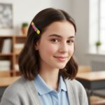 Sweet Text Decorative Hair Clip Set (4 Pc) - Image 4