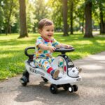 Baby Magic Swing Car Ride-On Toy with Music (1 Pc) - Image 3