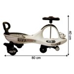 Baby Magic Swing Car Ride-On Toy with Music (1 Pc) - Image 6