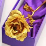 Luxury Decorative Gold Plated Artificial Golden Rose with Premium Box - Image 7