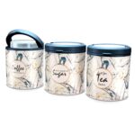 Multipurpose Plastic Tea Coffee Sugar Storage Container (3 Pc Set) - Image 5