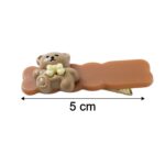 Cute Teddy Bear Decorative Snap Hair Clips Set (4 Pc) - Image 6