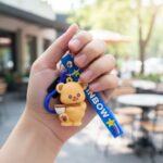 Cute Bear Cartoon Keychain with Rainbow Strap (1 Pc) - Image 5