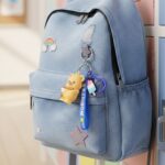 Cute Bear Cartoon Keychain with Rainbow Strap (1 Pc) - Image 3