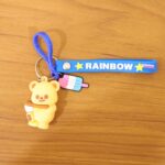 Cute Bear Cartoon Keychain with Rainbow Strap (1 Pc) - Image 8