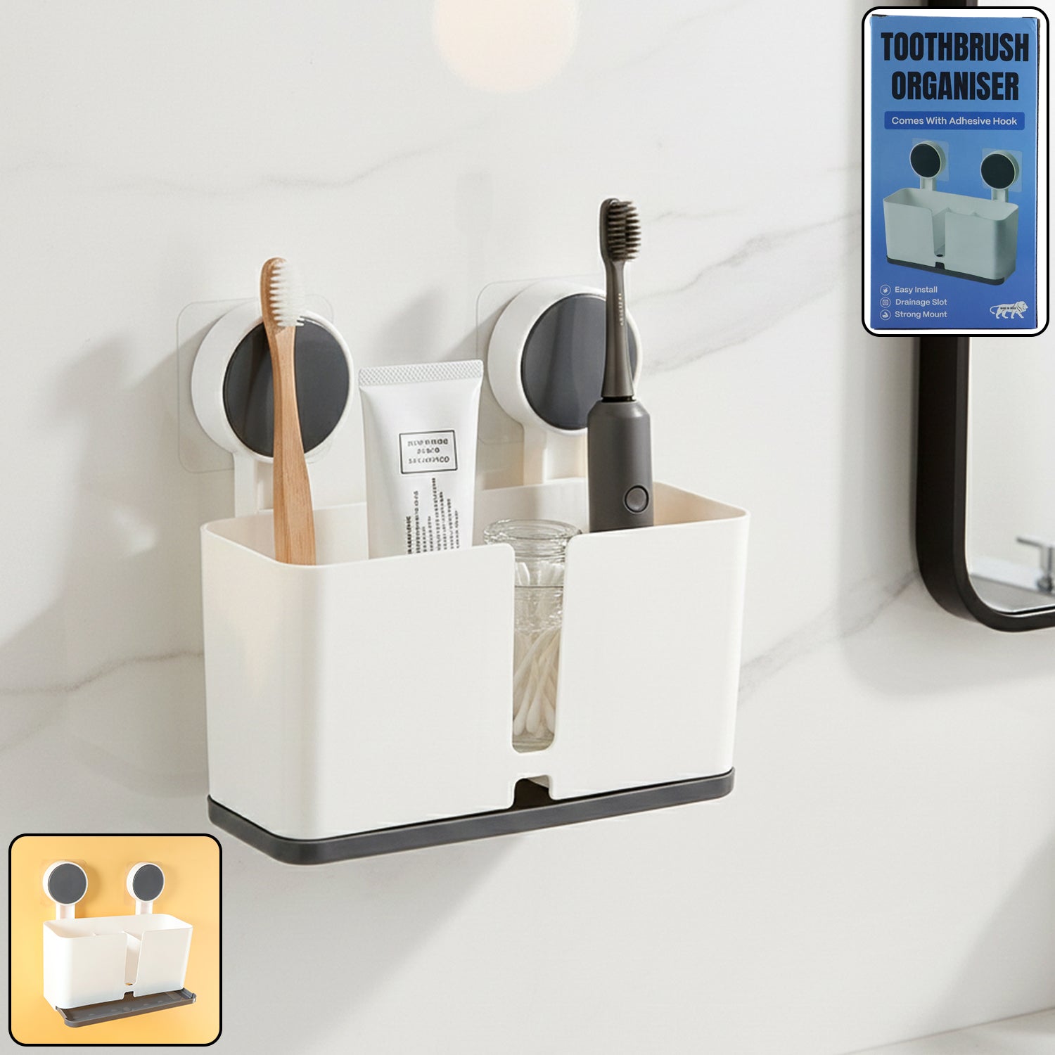 Best wall mounted toothbrush holder in India 2026: Top Picks for a Clutter-Free Bathroom wall mounted toothbrush holder