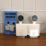 Wall Mounted 3 Compartment Toothbrush Holder with Adhesive Installation (1 Pc) - Image 10