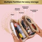 Portable Multi-Compartment Makeup & Toiletry Organizer Pouch (1 Pc) - Image 7